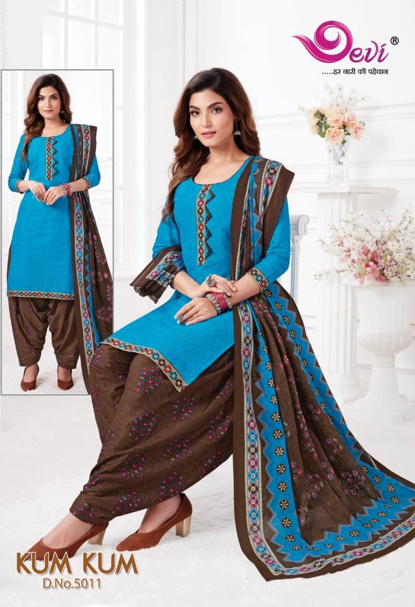 Devi Kum Kum Patiyala Vol-5 Cotton Designer Exclusive Readymade Suit